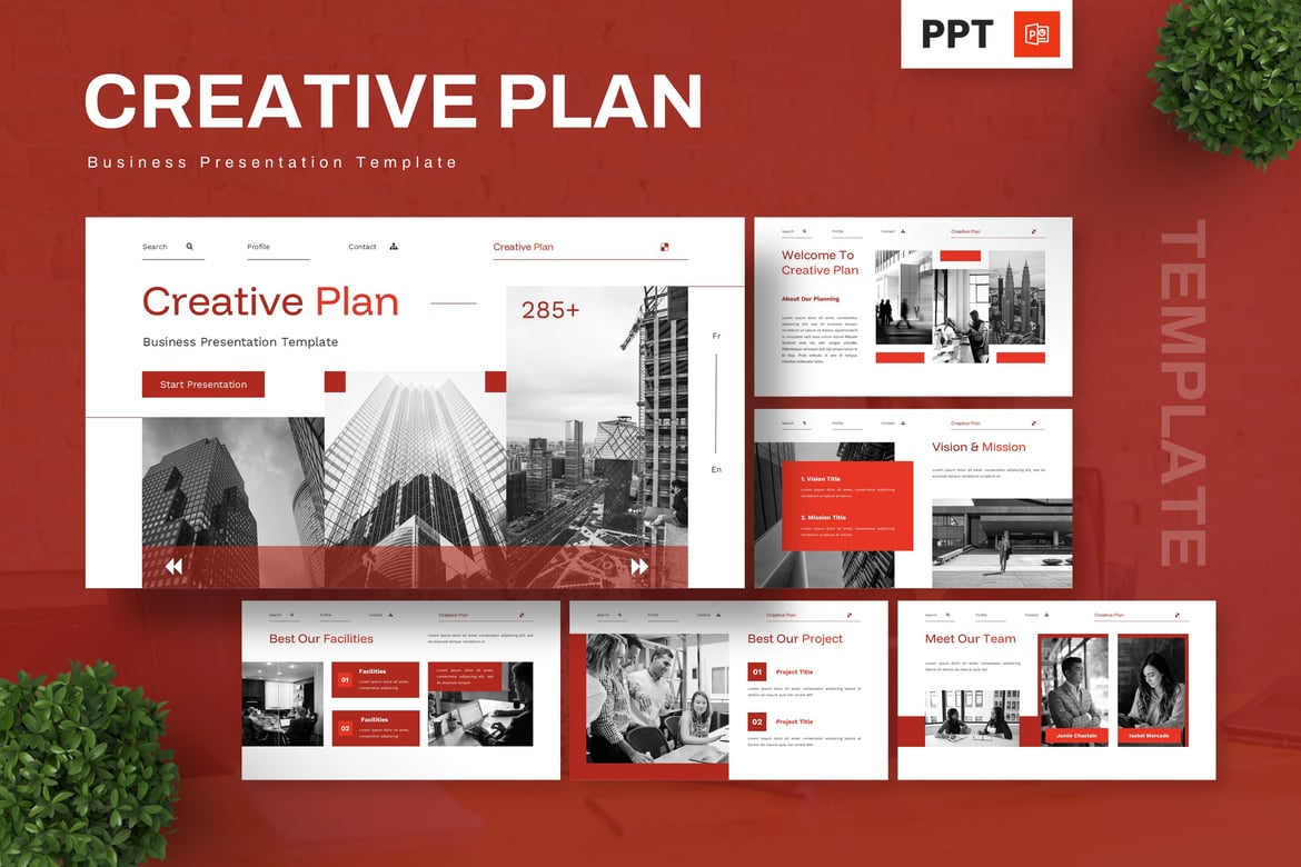 Template Presentasi Powerpoint Kreatif untuk Bisnis