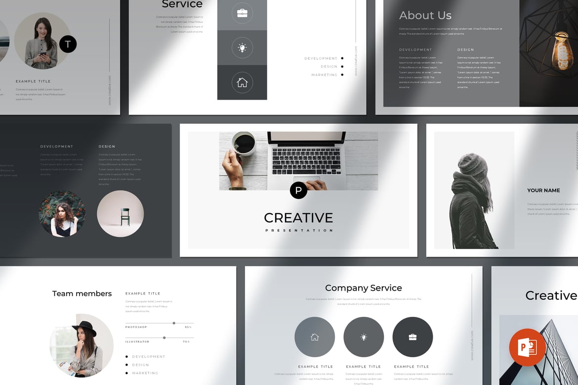 Template Presentasi PowerPoint Kreatif dan Modern