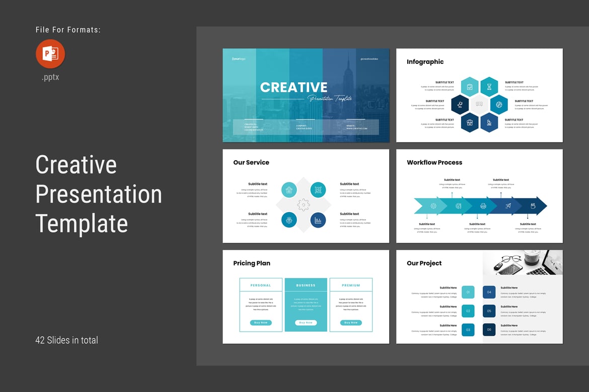 Template Presentasi PowerPoint Kreatif dan Profesional