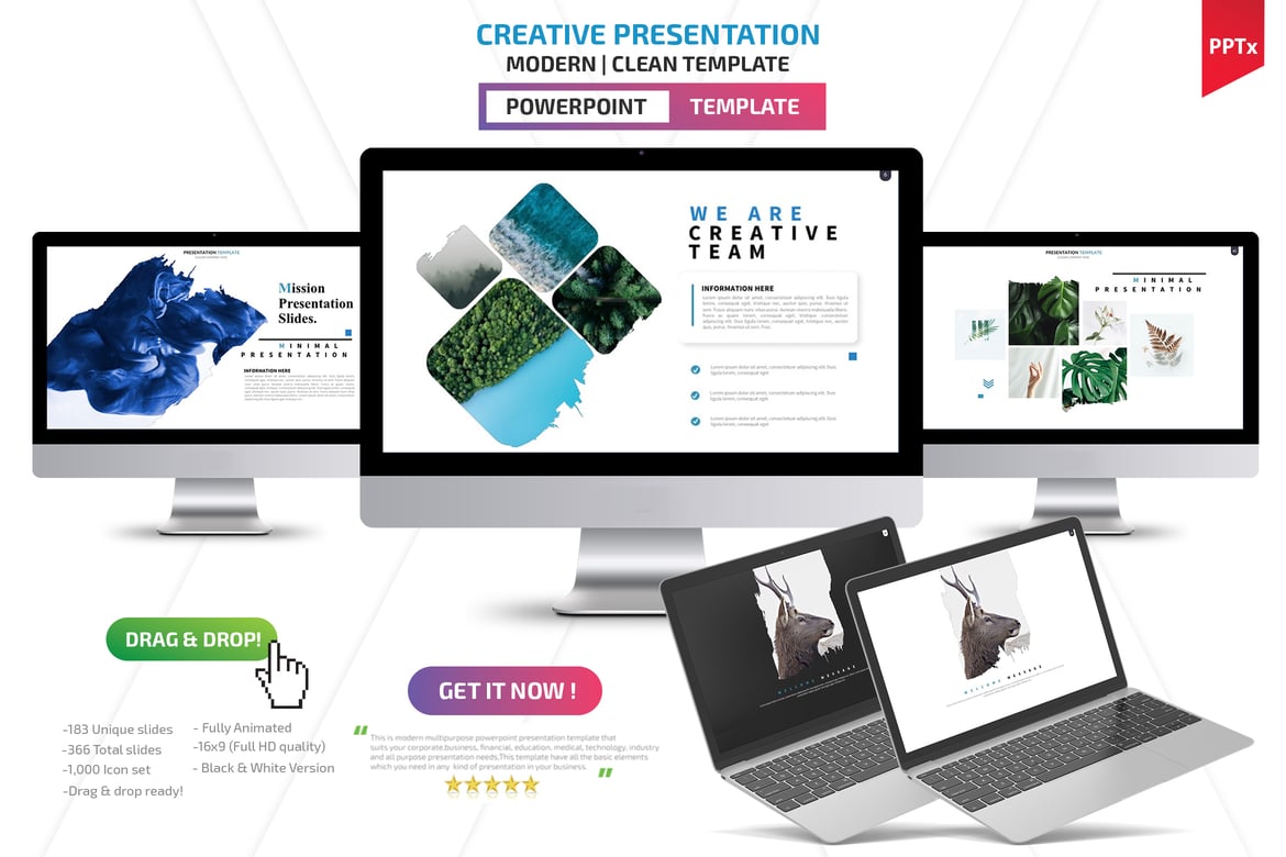 Template Presentasi PowerPoint Kreatif dan Menarik