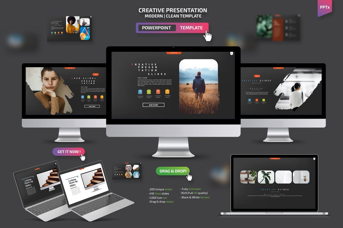 Template Presentasi PowerPoint Kreatif dan Menarik