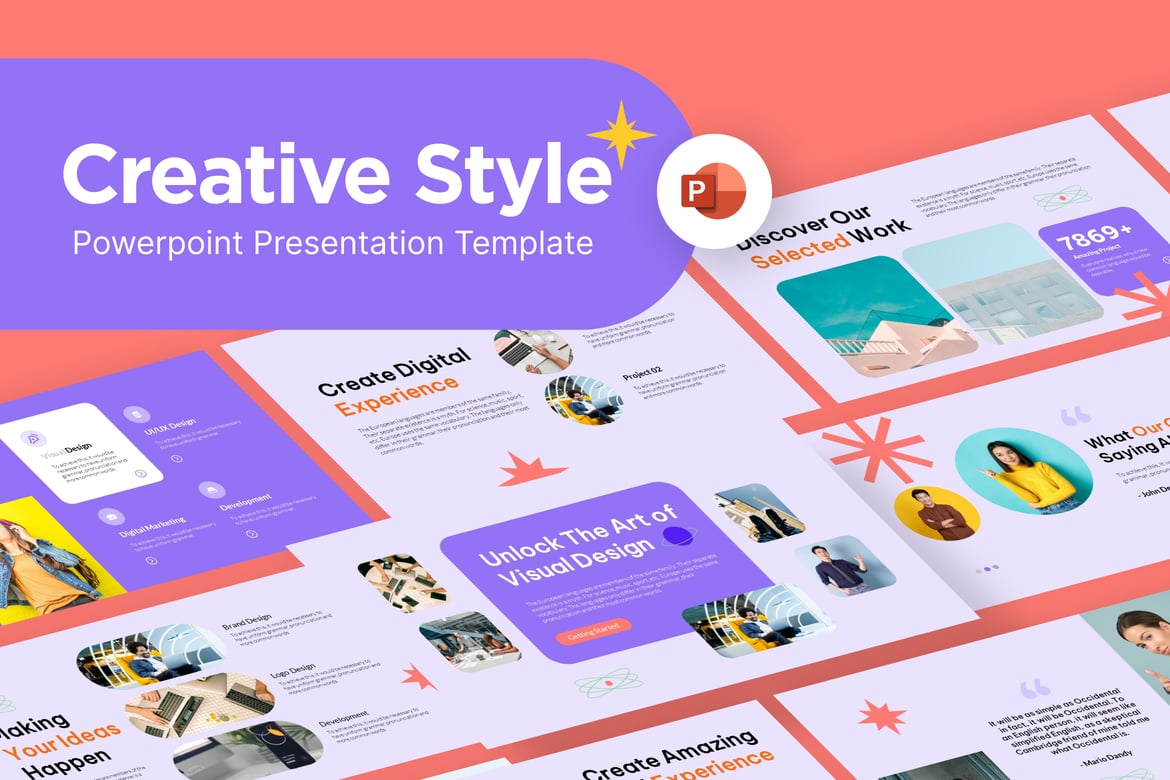 Template Powerpoint Kreatif dan Profesional