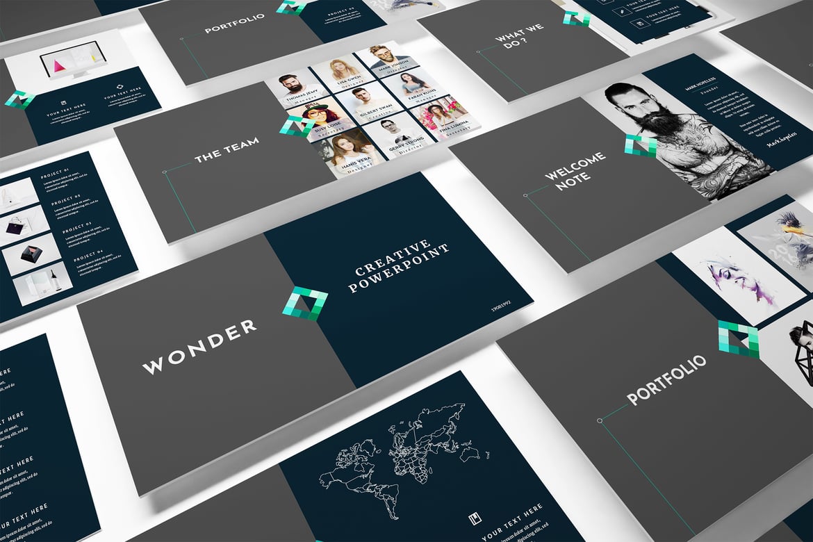 Template PowerPoint Kreatif untuk Presentasi Profesional