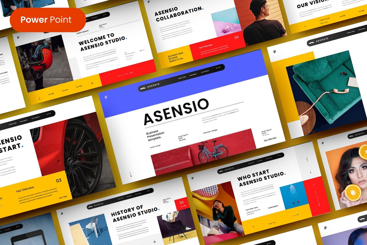 Template Presentasi PowerPoint Kreatif yang Modern