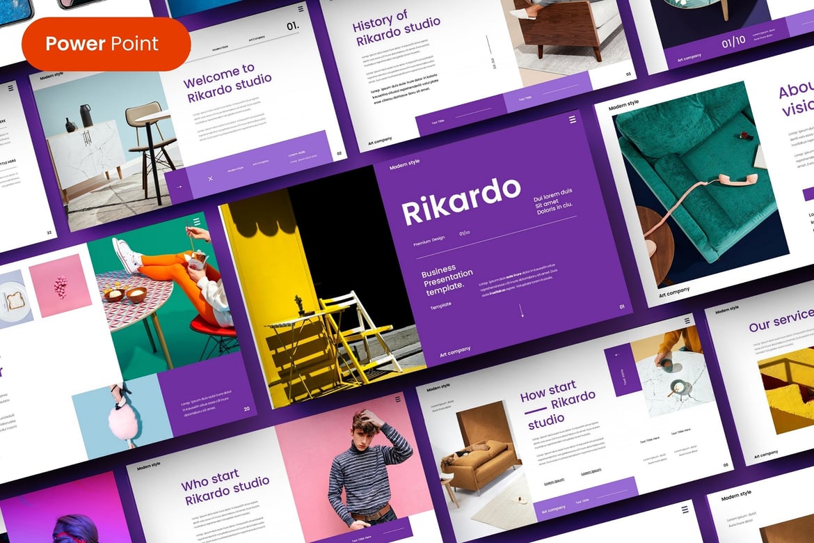 Template PowerPoint Kreatif untuk Presentasi Menarik