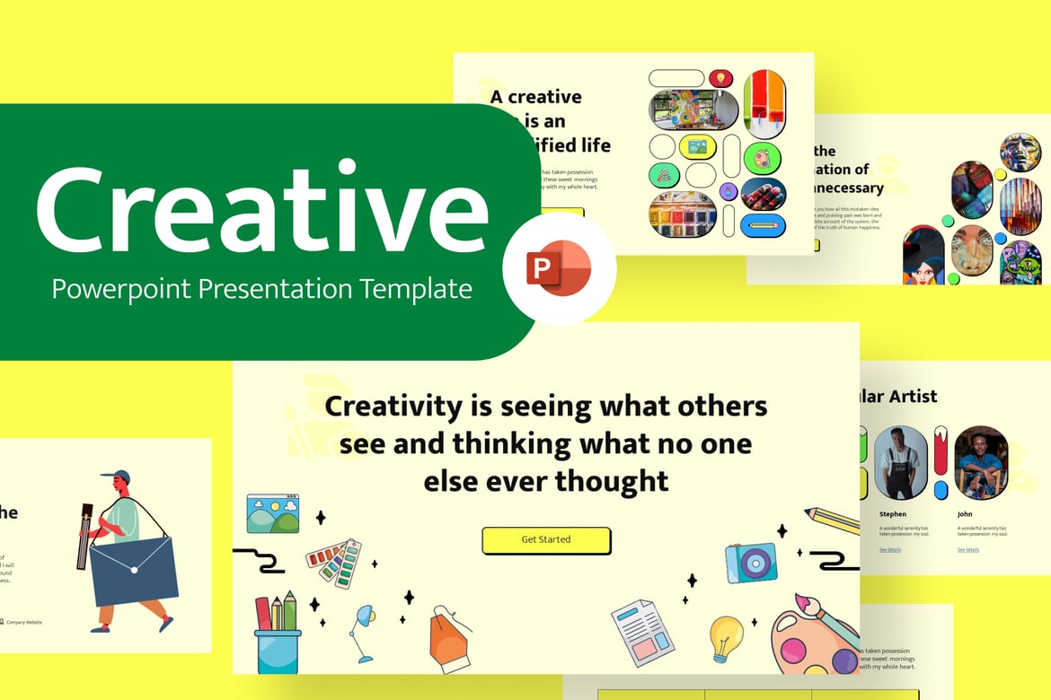 Template Presentasi PowerPoint Kreatif dan Modern