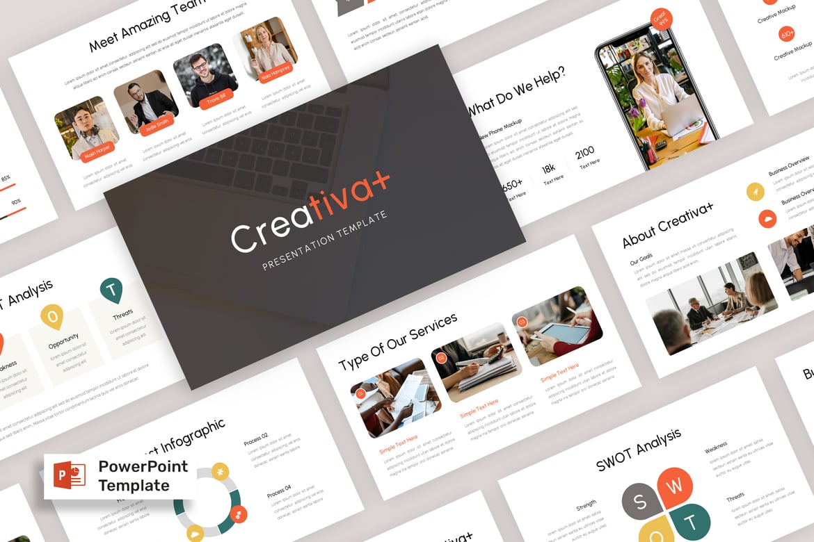 Template PowerPoint Kreatif untuk Presentasi Menarik