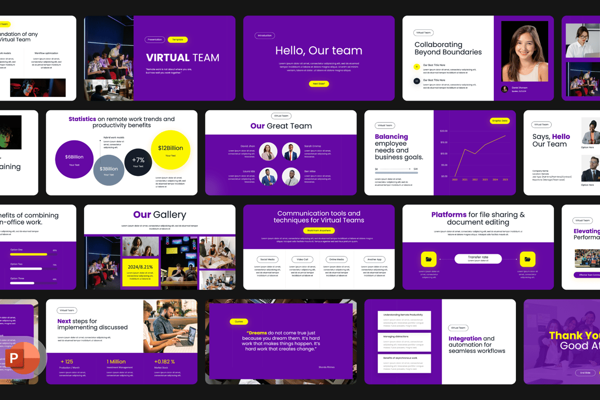 Template Powerpoint Presentasi Kreatif untuk Profesional