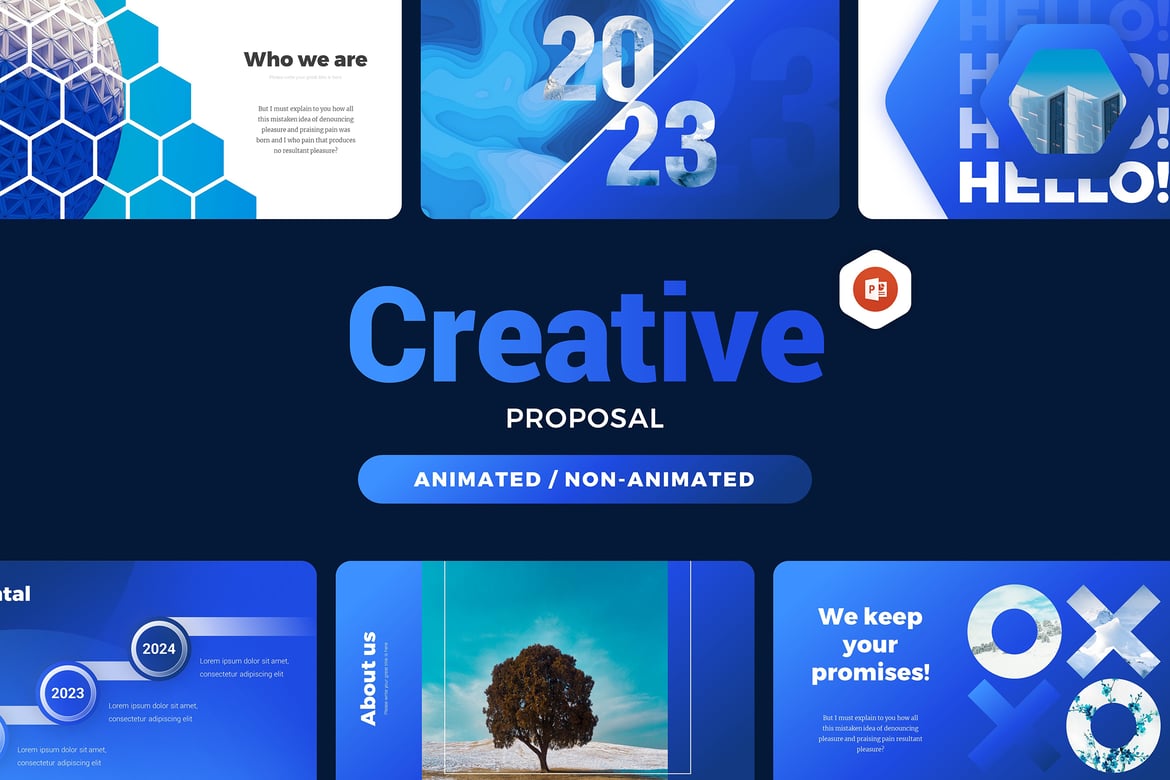Template PowerPoint Proposal Kreatif dan Profesional