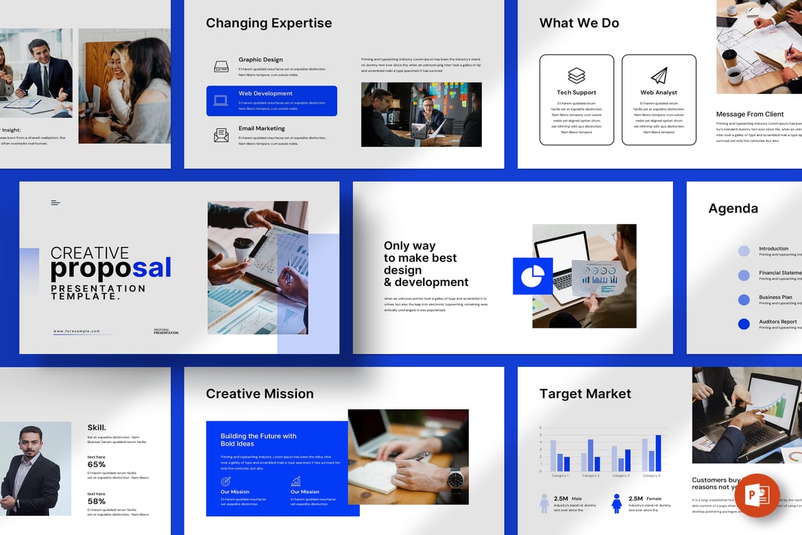 Template Presentasi Proposal Kreatif yang Menarik dan Profesional