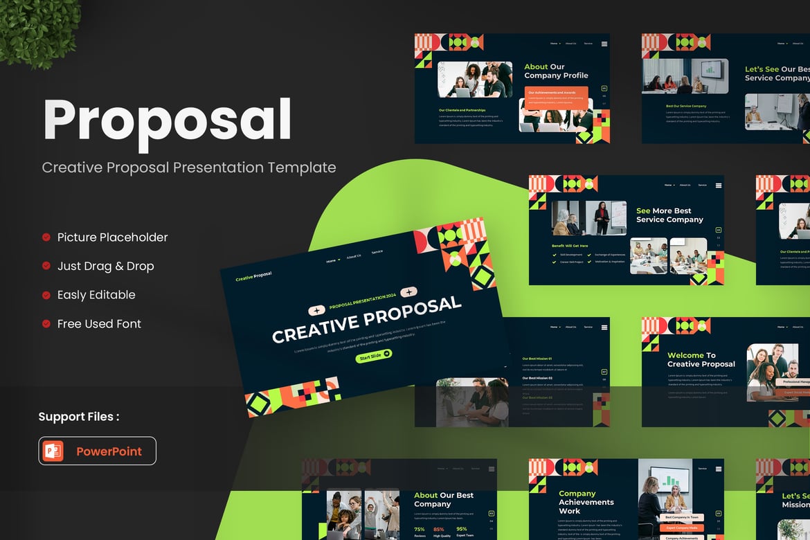 Template Presentasi Proposal Kreatif yang Menarik