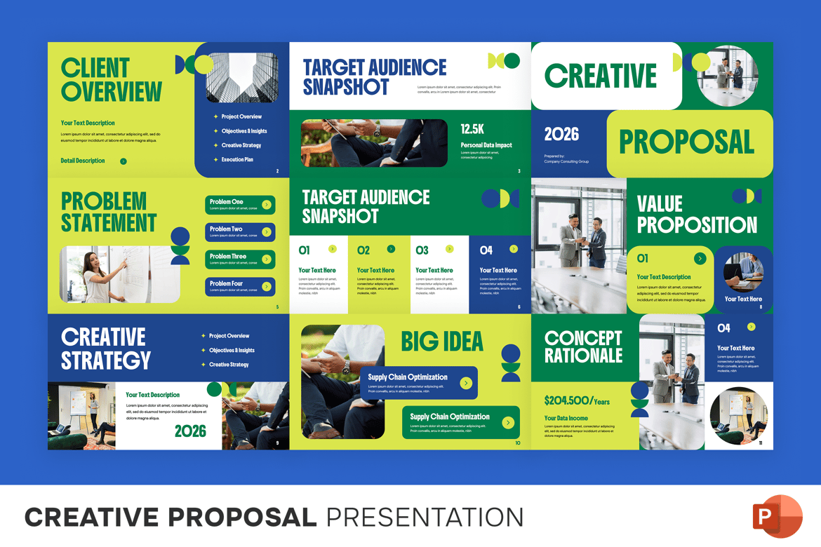 Template Presentasi Proposal Kreatif yang Menarik