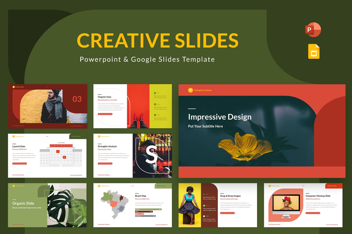 Template Presentasi Kreatif untuk Powerpoint dan Google Slides
