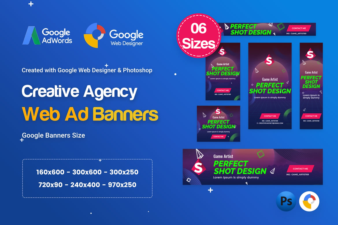 Template Website Banners Kreatif untuk Agensi Startup - HTML5 D41