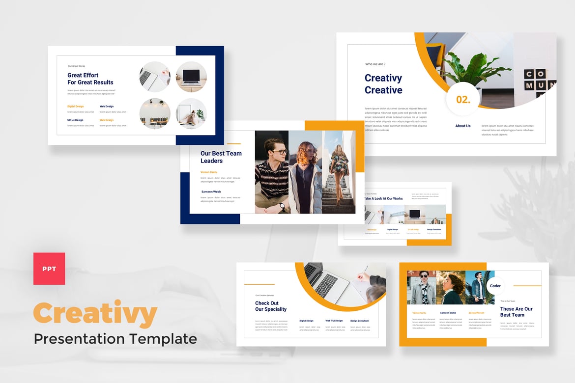 Template PowerPoint Kreatif untuk Presentasi Menarik