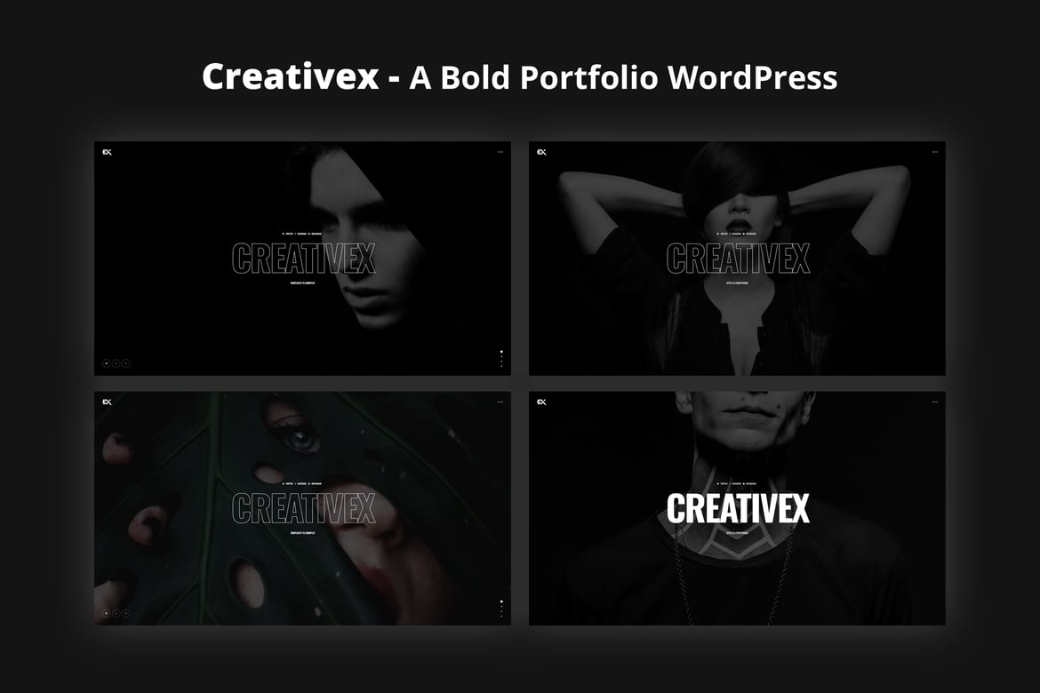 Creativex - Tema WordPress Portofolio yang Berani dan Modern