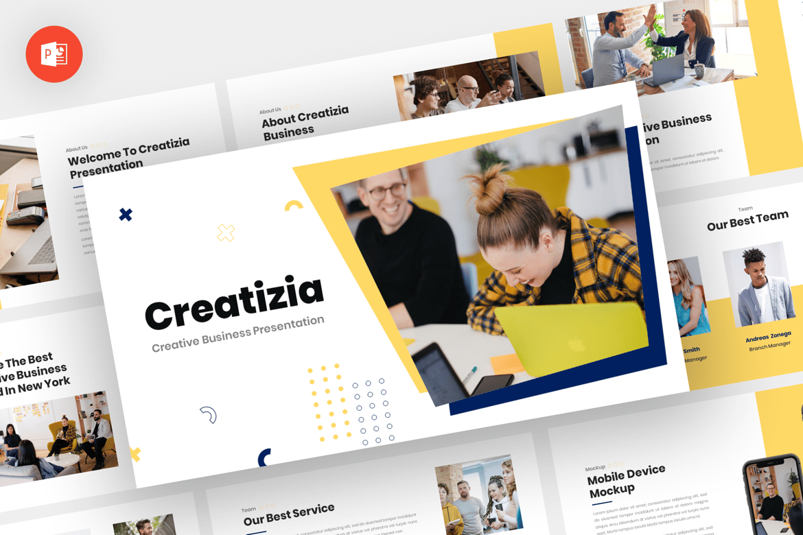 Creatizia - Template Powerpoint Kreatif dan Modern