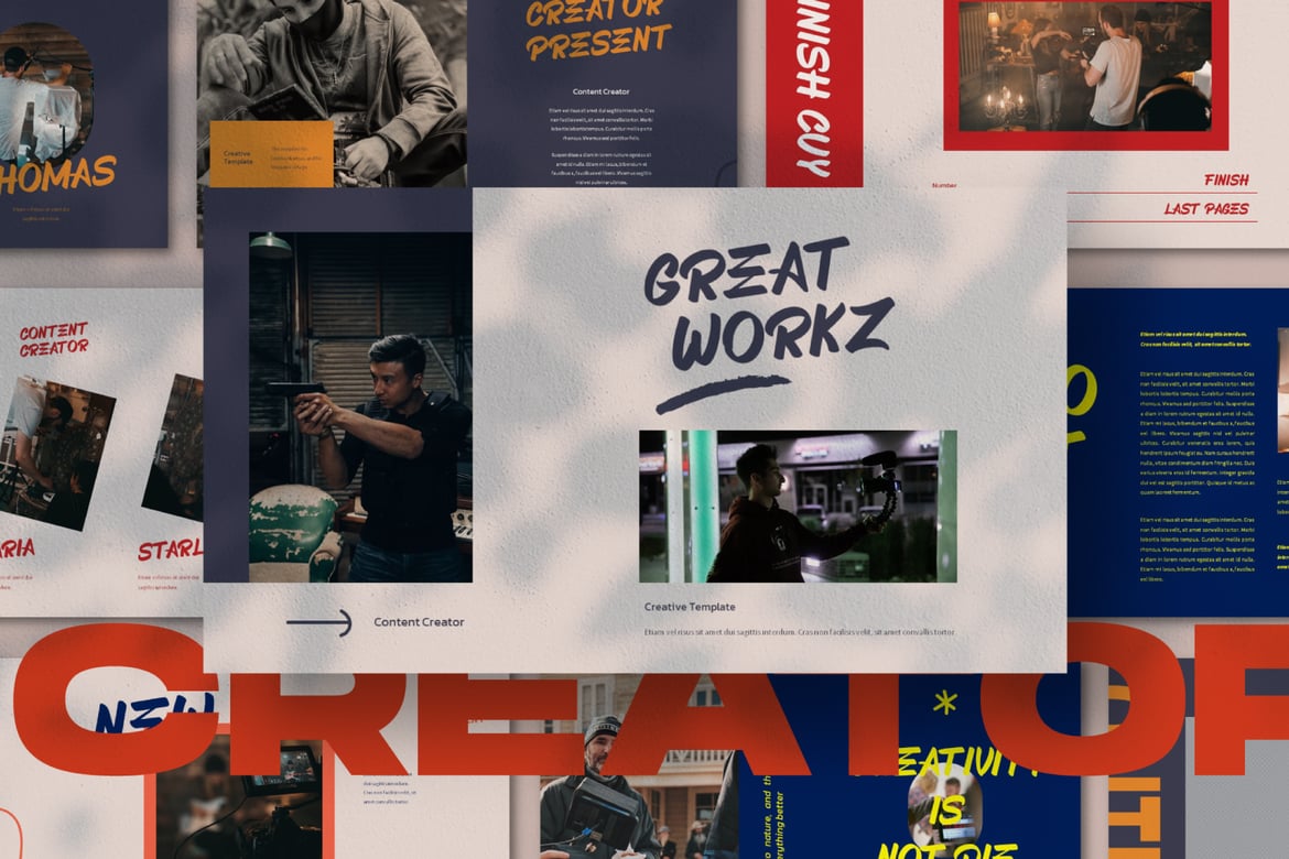 Template PowerPoint Kreator yang Menarik dan Profesional