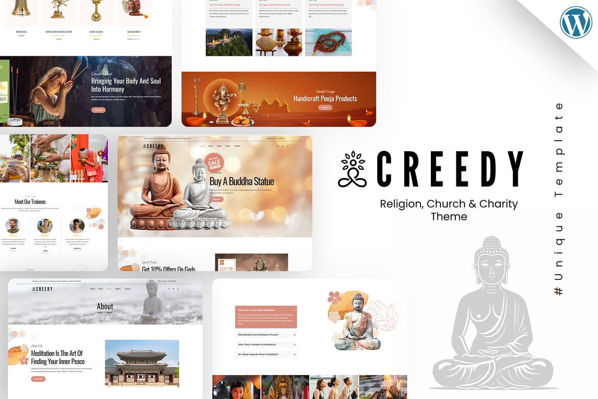 Creedy - Tema WordPress untuk Agama dan Amal yang Responsif