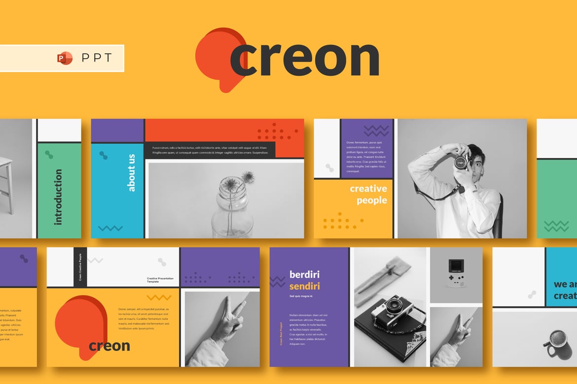 Template PowerPoint CREON - Solusi Kreatif untuk Presentasi Profesional