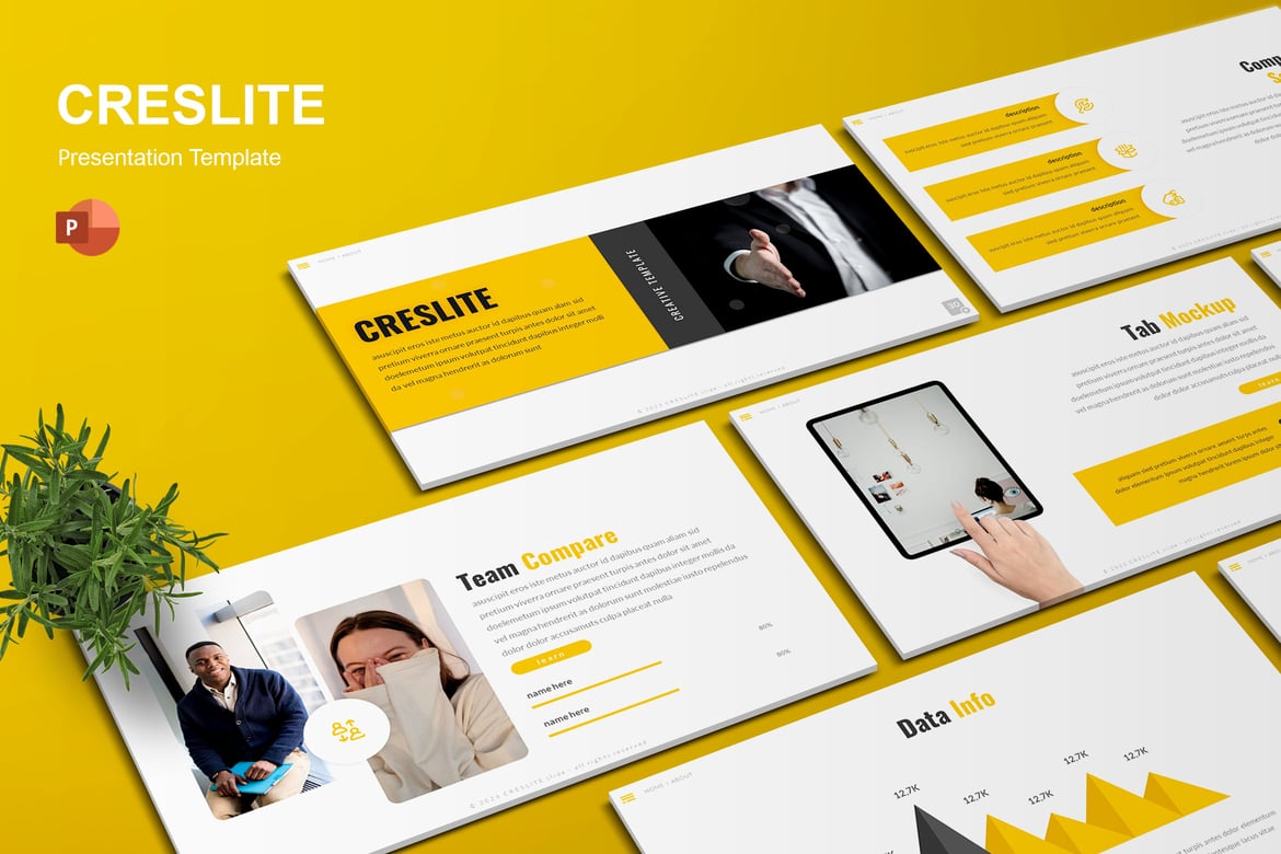 Creslite - Template Presentasi PowerPoint Kreatif yang Menarik