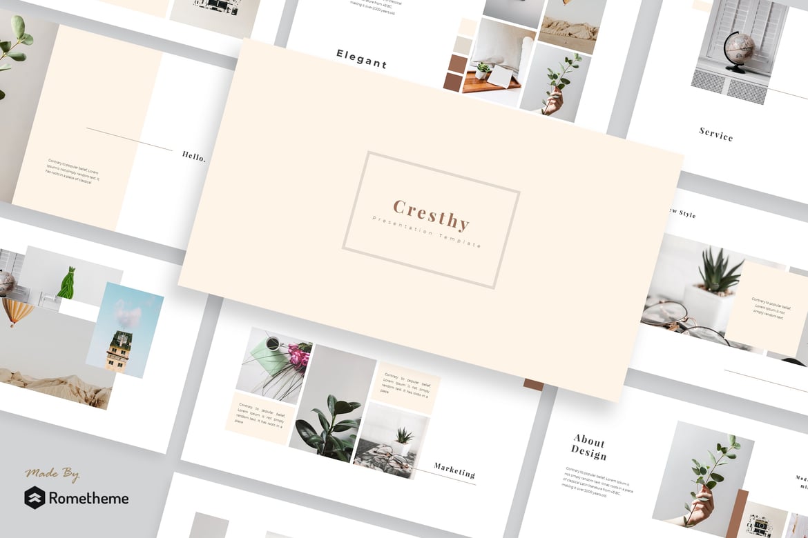 Cresthy - Template Presentasi PowerPoint Kreatif dan Profesional