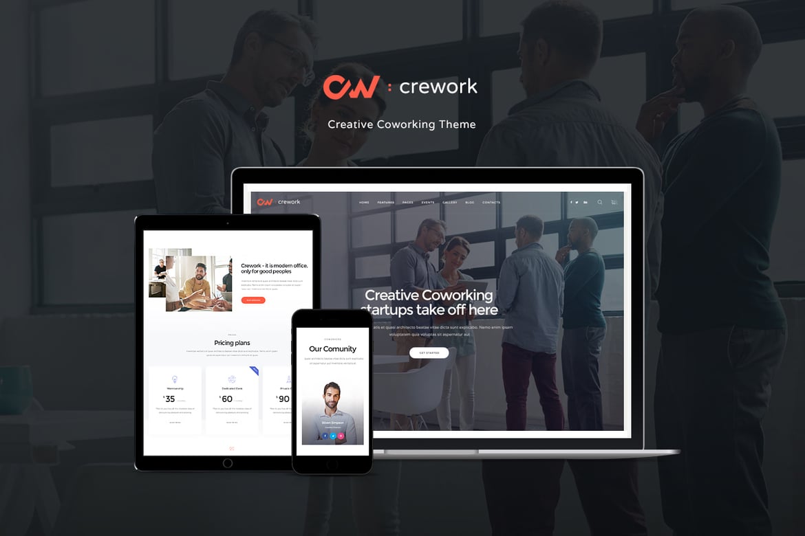 Tema WordPress Crework: Solusi Modern untuk Ruang Kerja Bersama