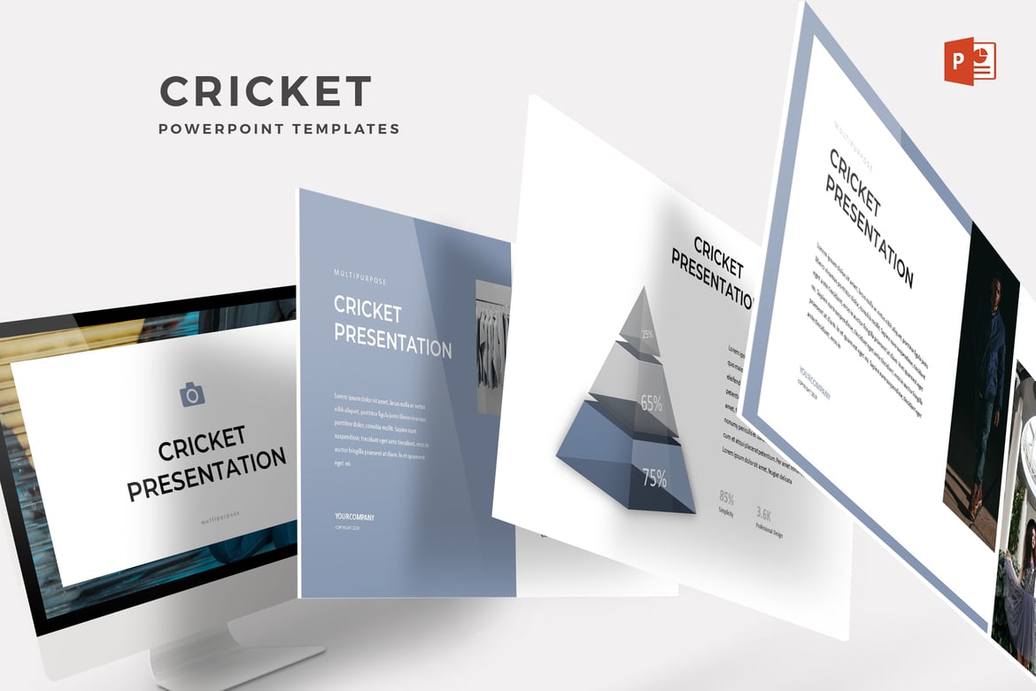 Template PowerPoint Cricket - Solusi Presentasi Menarik dan Profesional