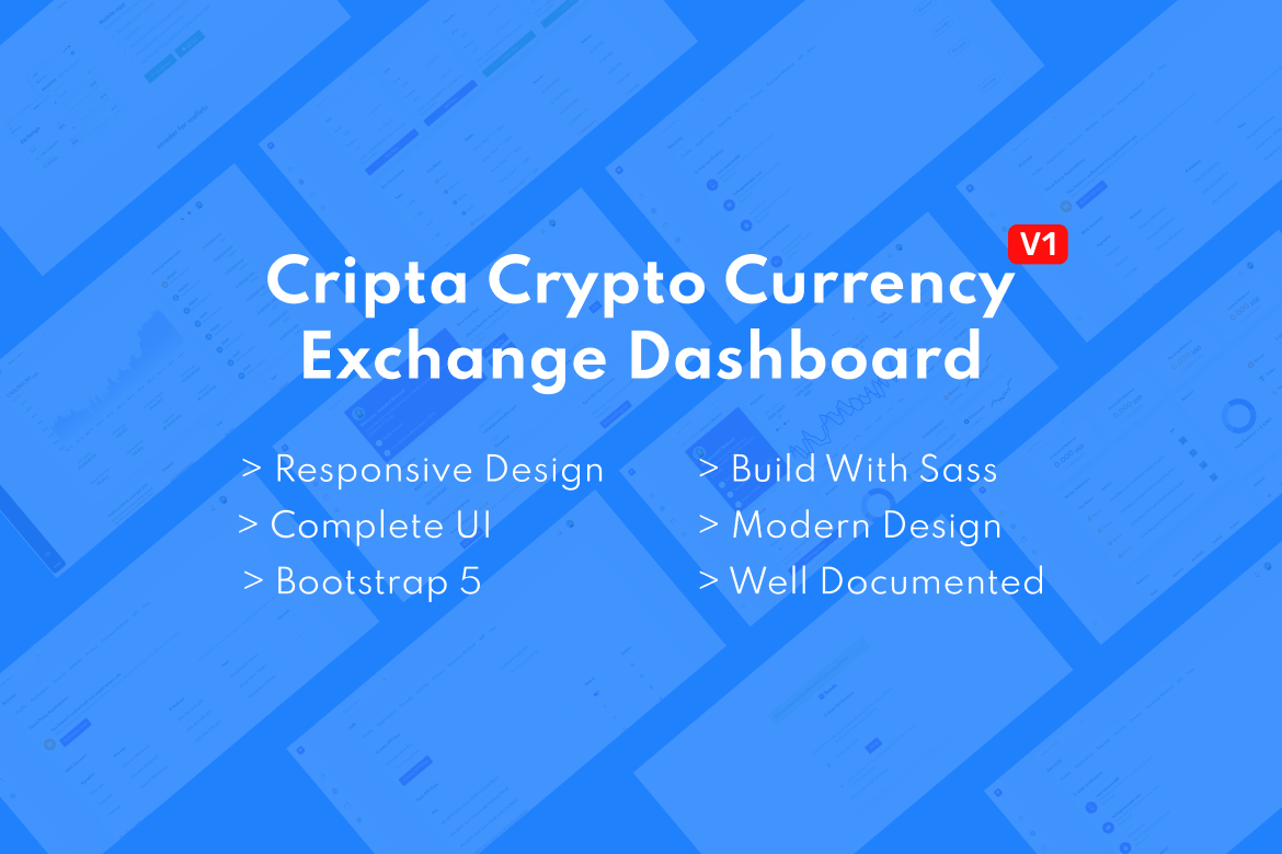 Dasbor Pertukaran Mata Uang Kripto yang Modern dan Responsif
