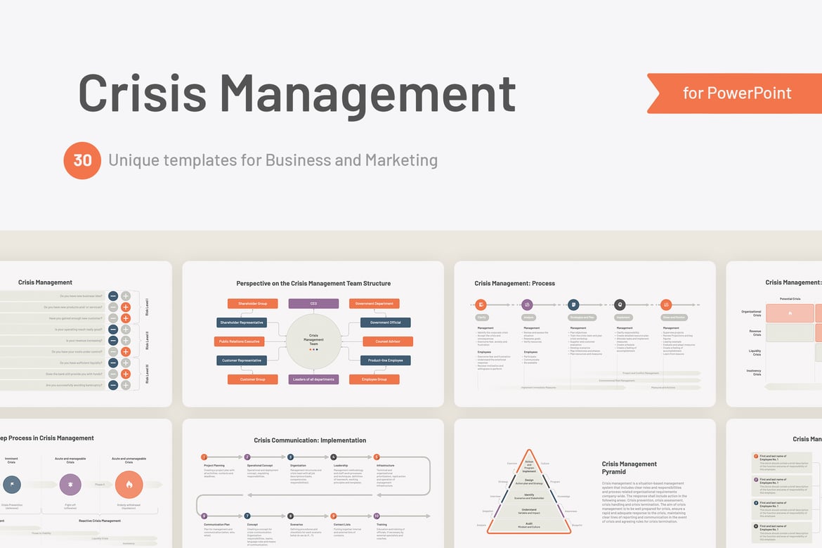 Template PowerPoint Manajemen Krisis yang Efektif