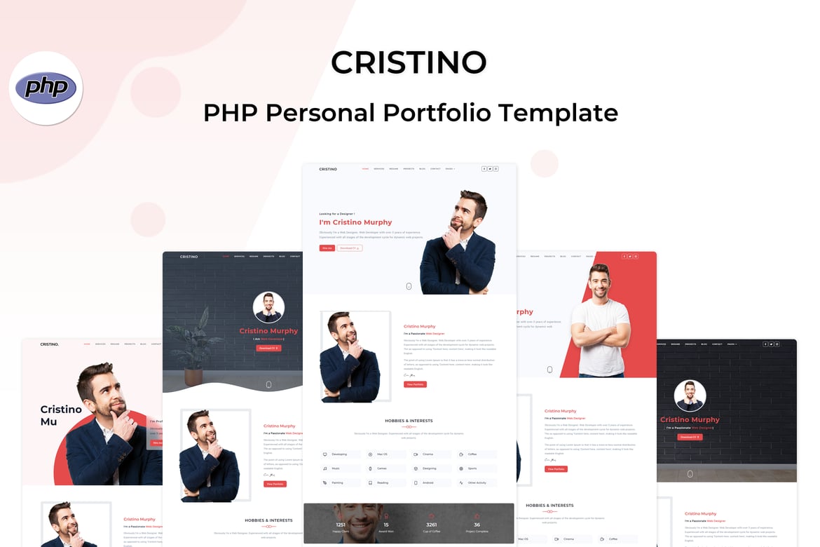 Cristino - Template Website Portofolio Pribadi yang Responsif dan Modern