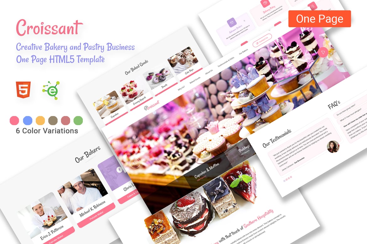 Template Website Croissant - Solusi Kreatif untuk Bisnis Bakery dan Patisserie
