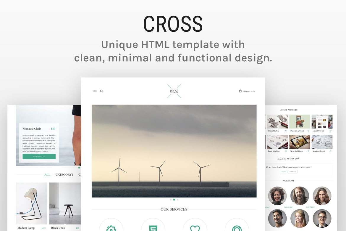 Cross - Template Website HTML5 Minimalis dan Elegan