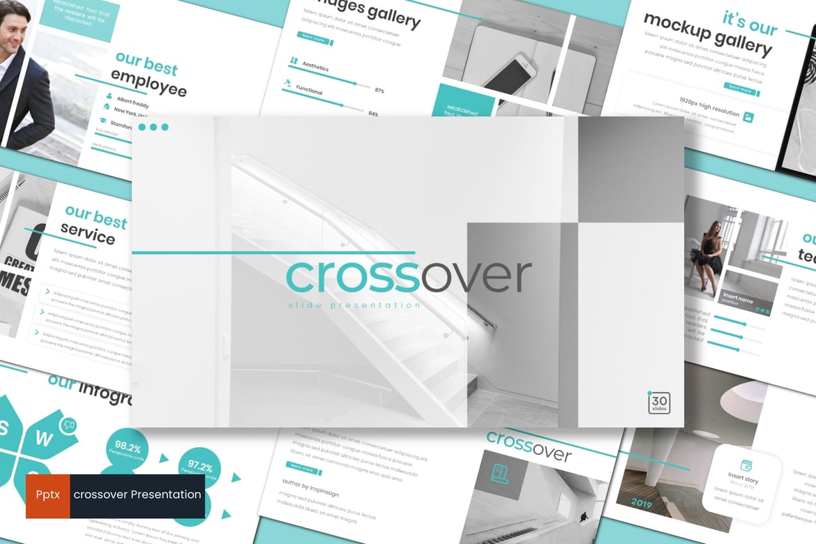 Template Presentasi Crossover - Kreatif dan Minimalis untuk Segala Kebutuhan