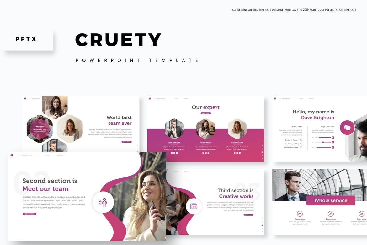 Cruety - Template Presentasi PowerPoint yang Menarik