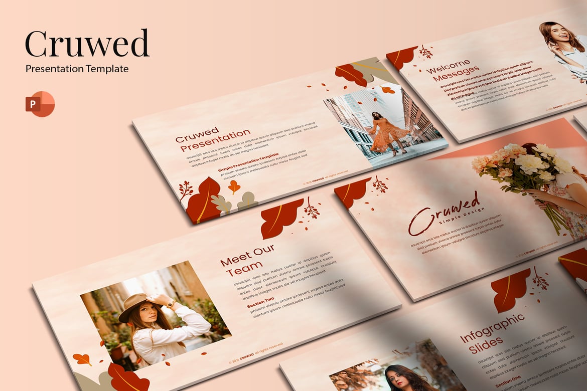 Template PowerPoint Fashion Cruwed - Solusi Presentasi Menarik