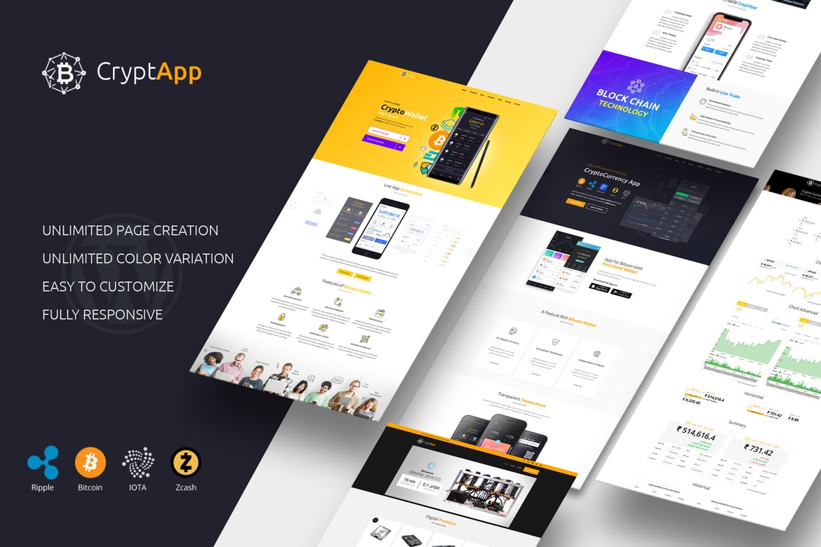 CryptApp: Tema WordPress Terbaik untuk Cryptocurrency dan Bitcoin