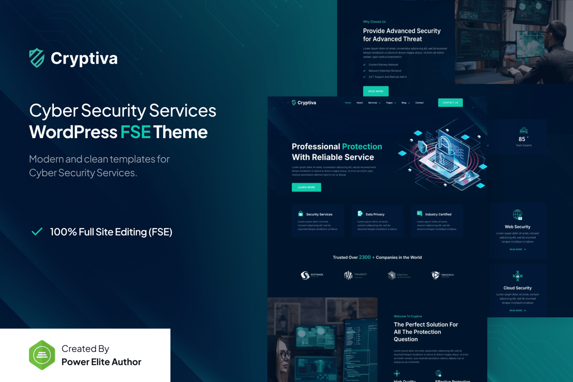 Cryptiva - Tema WordPress untuk Layanan Keamanan Siber yang Modern