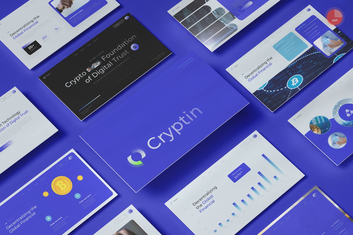 Template Presentasi Crypto & Blockchain yang Menarik