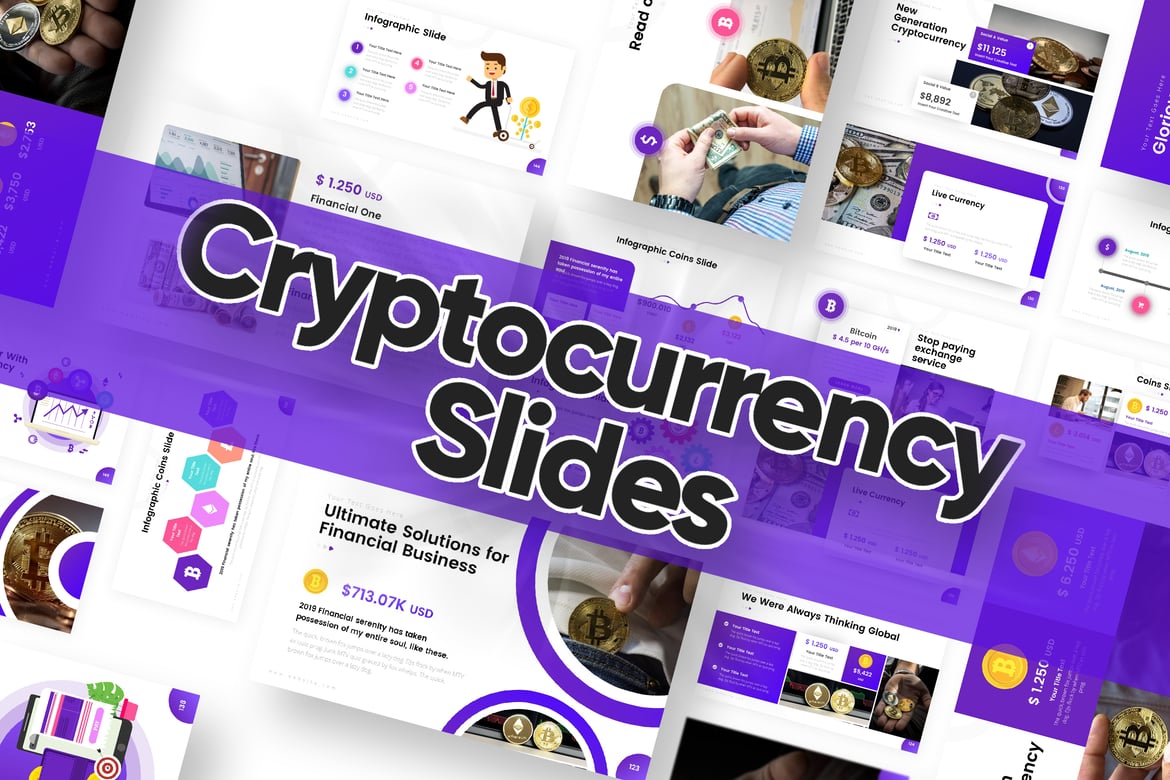 Template Presentasi PowerPoint Mata Uang Kripto yang Menarik dan Fungsional