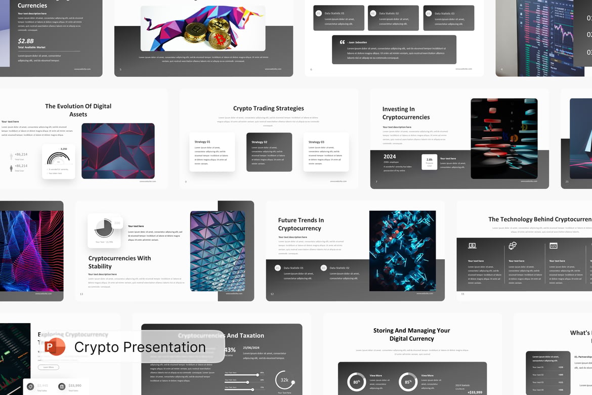 Template Presentasi Crypto yang Menginspirasi