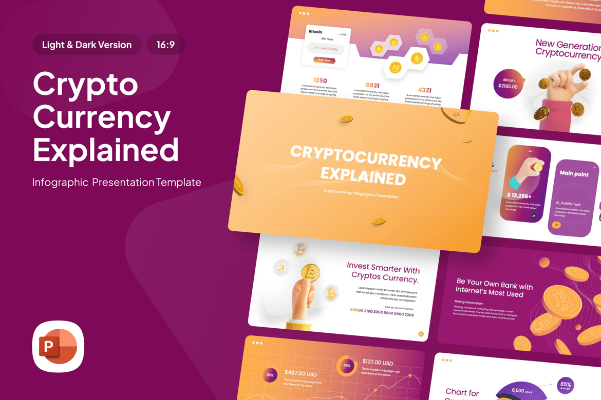 Template Presentasi Cryptocurrency yang Menarik - PowerPoint