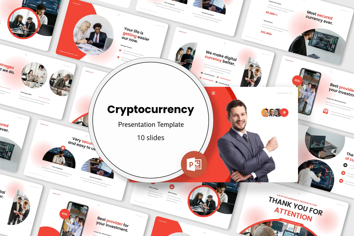 Template Powerpoint Cryptocurrency yang Menarik dan Profesional