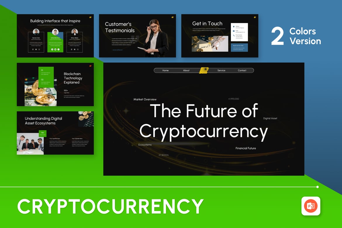 Template Presentasi Cryptocurrency yang Menarik dan Profesional