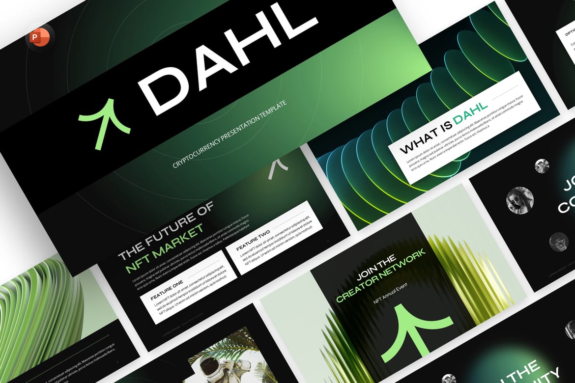 Template Presentasi Cryptocurrency yang Modern dan Menarik