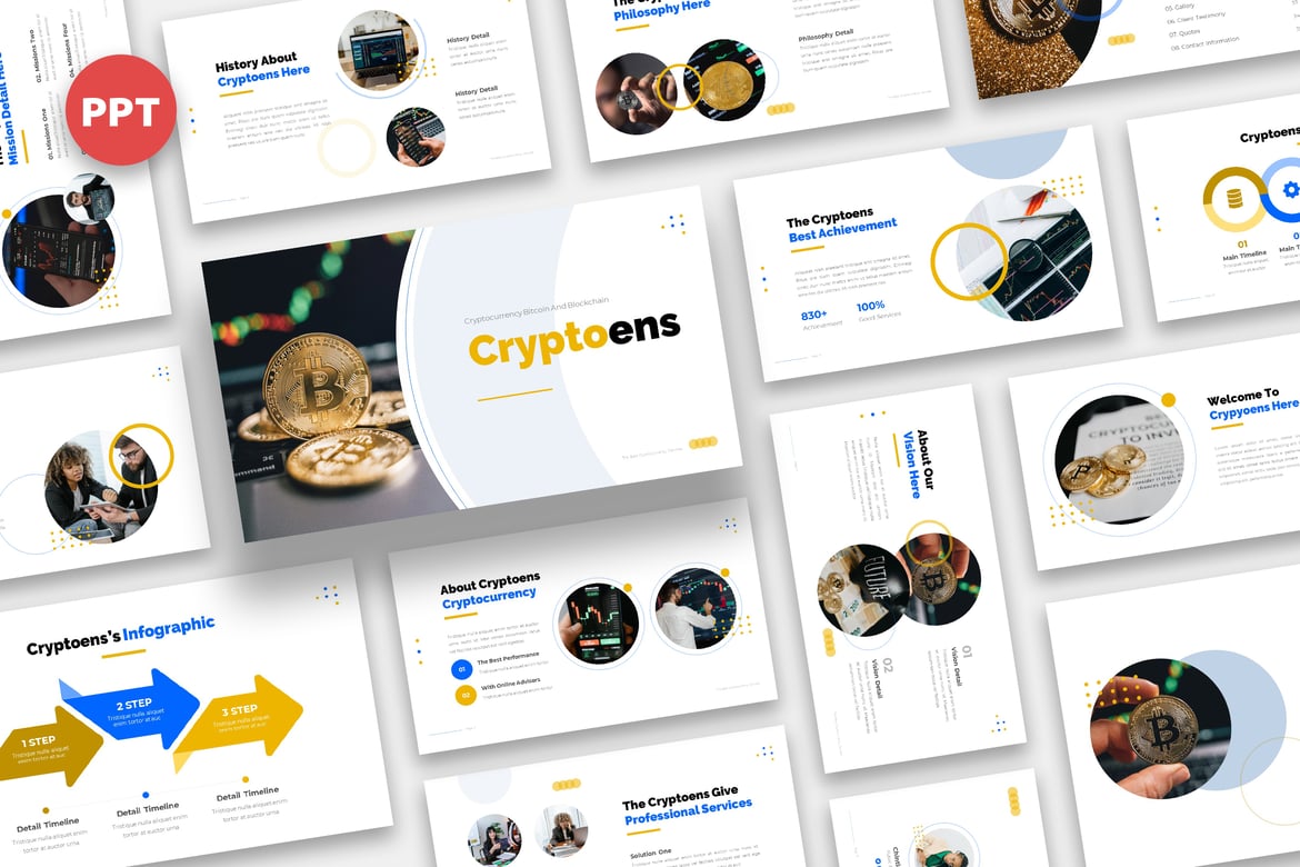 Template Presentasi Cryptocurrency - Cryptoens