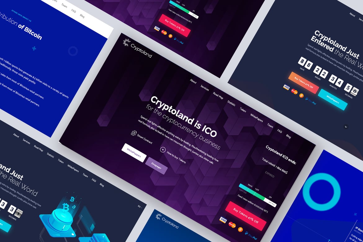 Cryptoland – Tema WordPress Cryptocurrency Terbaik