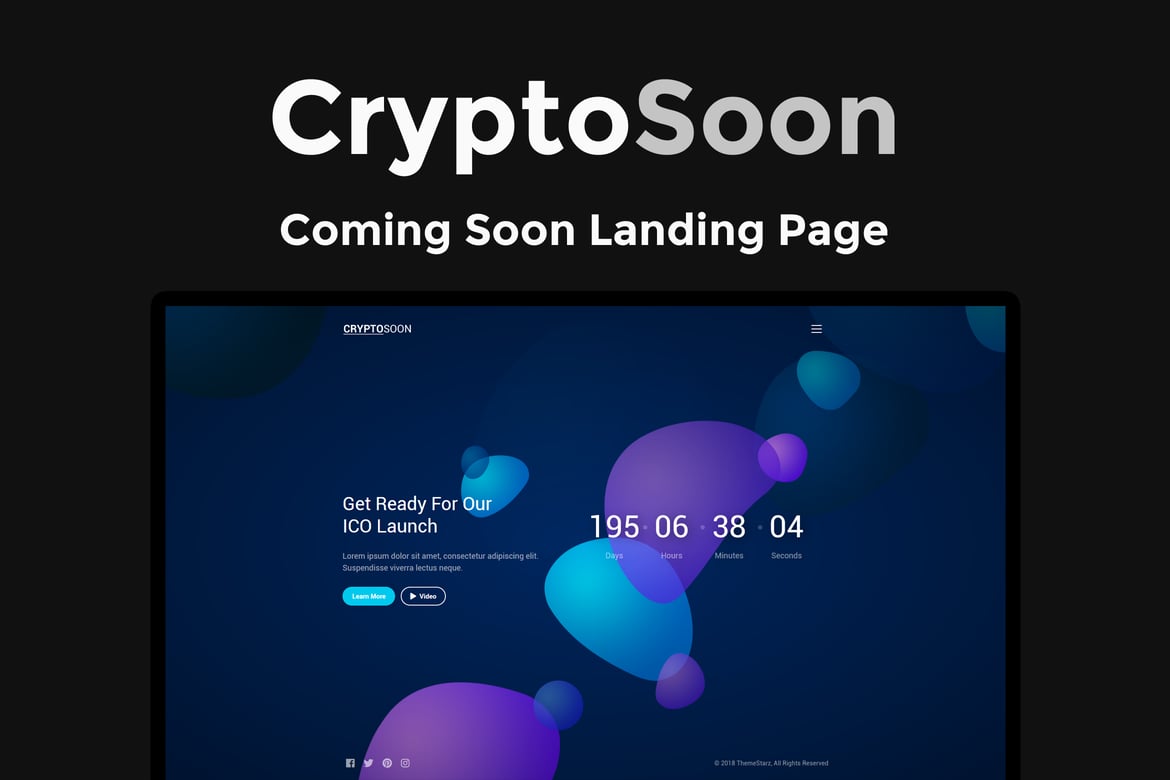 CryptoSoon - Template Website 'Coming Soon' yang Menarik