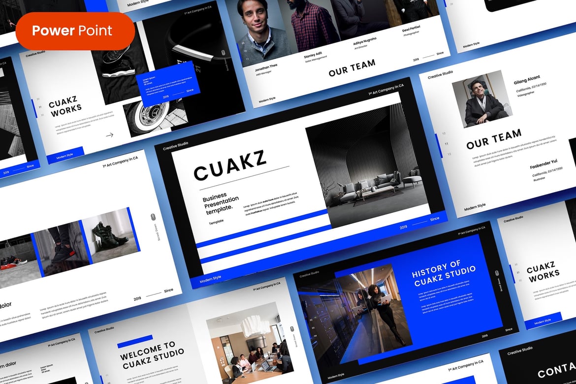 Cuakz – Template PowerPoint Bisnis yang Menarik