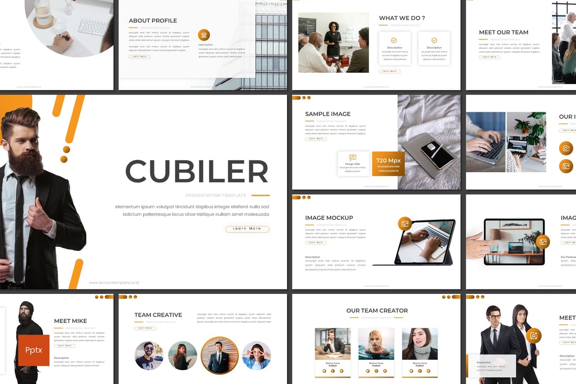 Cubiler - Template Powerpoint Bisnis yang Menarik dan Profesional